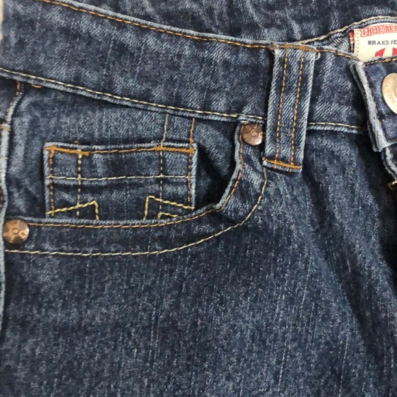 True Religion Jeans Premium Denim Straight Leg Sz 26 Made in USA PERFECT - Picture 4 of 10